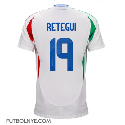 Camiseta Italia Mateo Retegui #19 Visitante Equipación Eurocopa 2024 manga corta